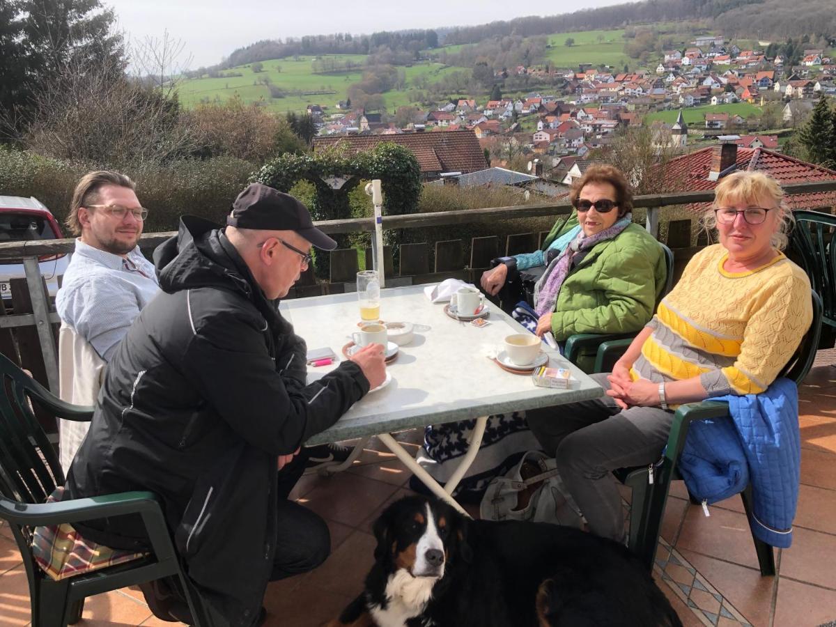 Cafe Pension Sonnenkanzel Staatsbad Brückenau Zewnętrze zdjęcie