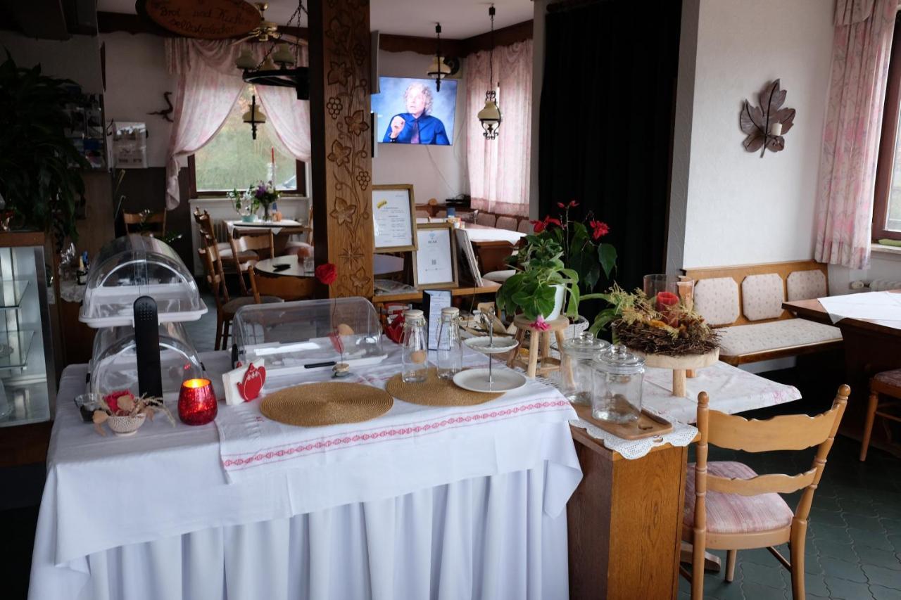 Cafe Pension Sonnenkanzel Staatsbad Brückenau Zewnętrze zdjęcie