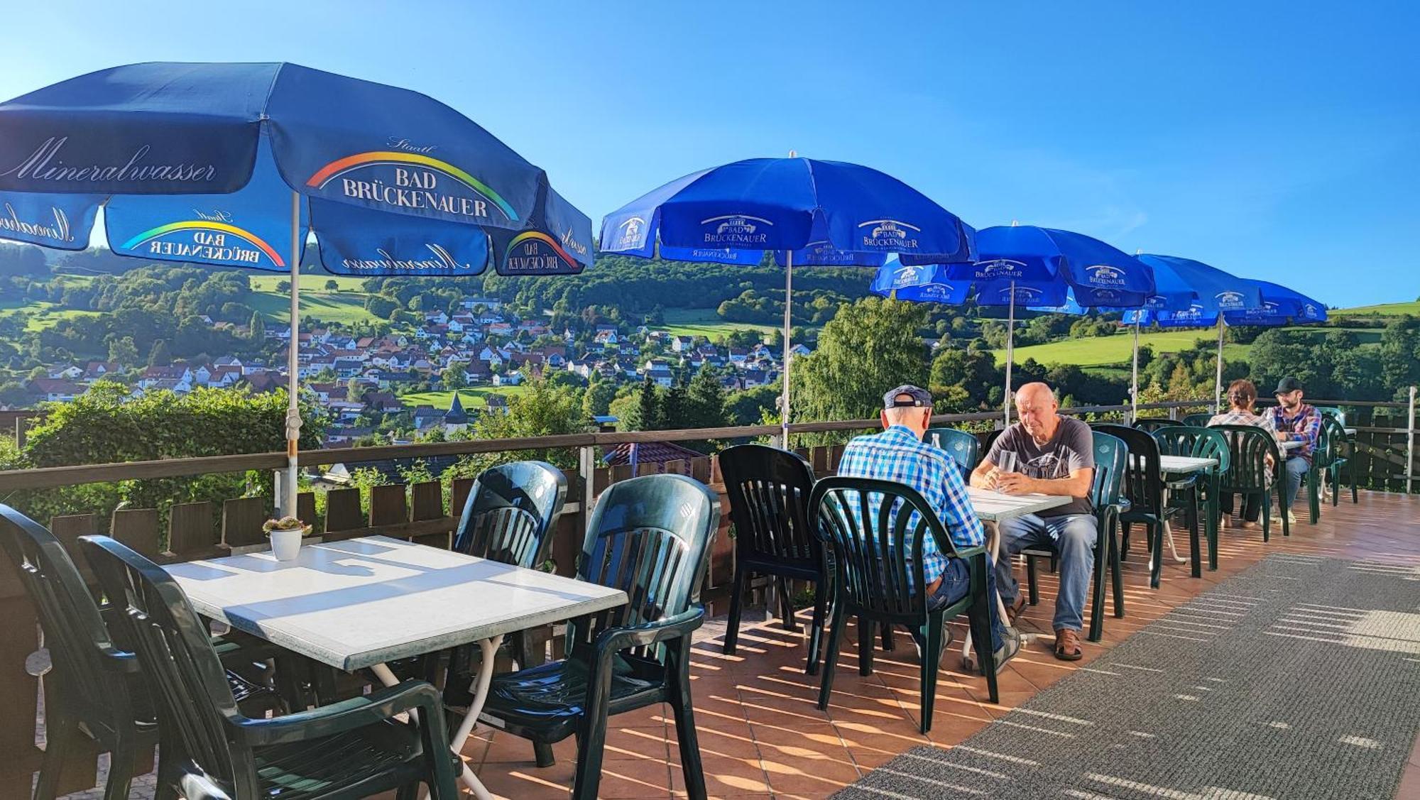 Cafe Pension Sonnenkanzel Staatsbad Brückenau Zewnętrze zdjęcie